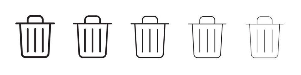 Trash icon vector illustration isolated