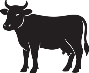 caw vector art গরু