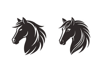 A horse vector illustration silhouette
