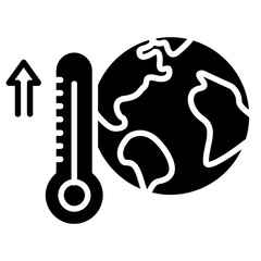 Earth Thermometer Icon