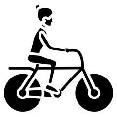 Fototapeta premium Bike to Work Icon