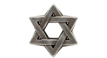 Isolated star of david jewelry