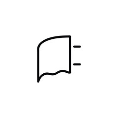 Curved Wavy Surface Dashes Icon
