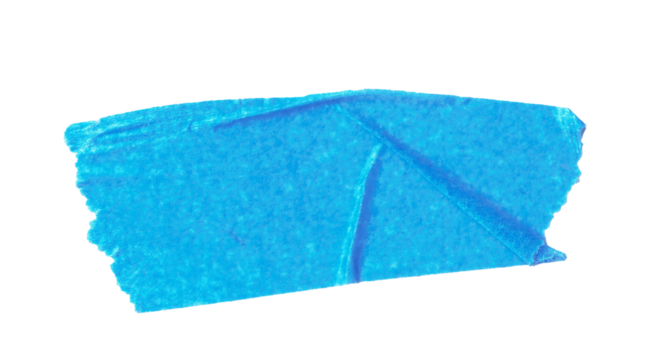blue sticker paper tape washi tape high quality isolated	
