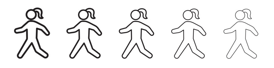 Walking icon vector illustration isolated