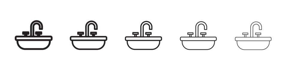 washbasin icon vector illustration isolated