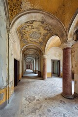 Obraz premium Decaying grandeur a forgotten architectural space