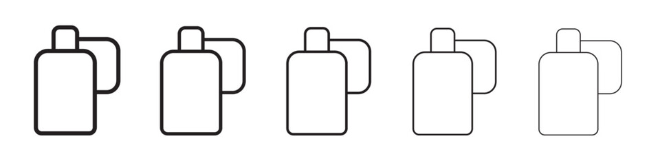 water bottle icon vector illustration isolated