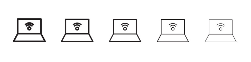 Wifi connected icon vector illustration isolated