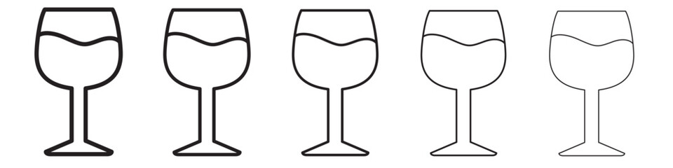 Wine glass icon vector illustration isolated