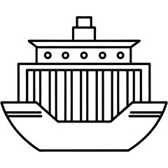 Container line art vector