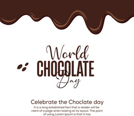 Chocolate Day Celebration Poster, Chocolate vector