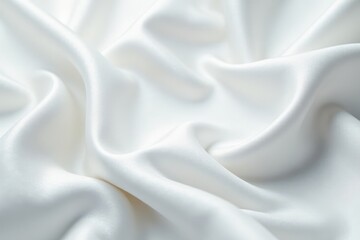 Obraz premium White satin with delicate blurred pattern, luxurious sheen , detail, abstract
