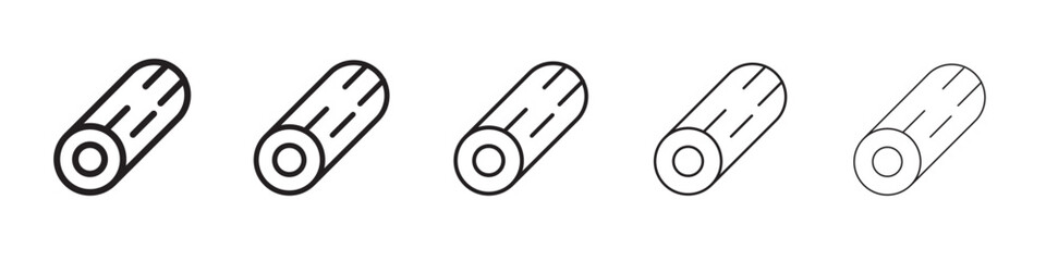 Wood log icon vector illustration isolated
