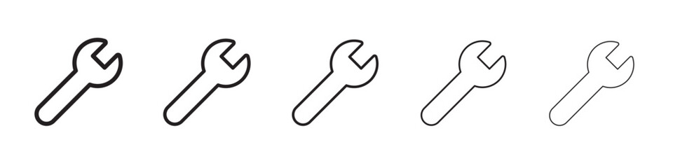 Wrench icon vector illustration isolated