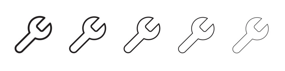 Wrench icon vector illustration isolated