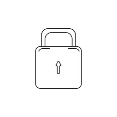 padlock icon design vector template