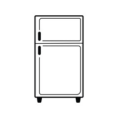 Freezer, refrigerator icon. Vector illustration, flat design.