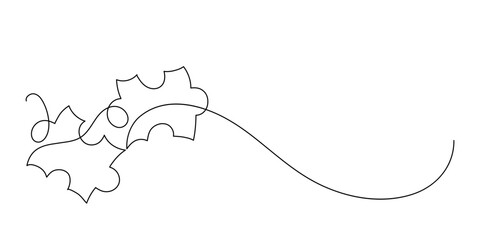 Puzzle. Continuous line drawing.