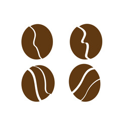 Four brown circles with abstract white lines on a white background in a simple graphic illustration