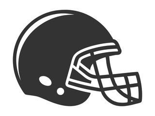 American Football Helmet Silhouette Vector, football helmet flat icon, Helmets black Clip art design