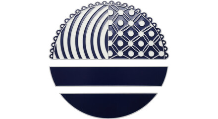 Isolated circular decorative design