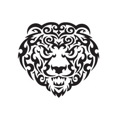 This elegant black and white floral design is ideal for decorative borders, logos, or vintage-inspired graphic designs, featuring intricate detailing and curved leaves