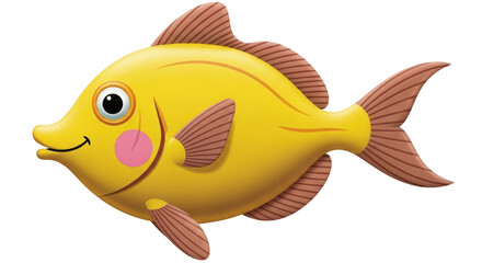 Isolated Cartoon Fish