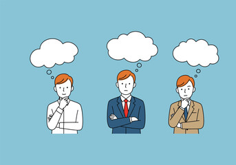 Thoughtful Business Team: Professionals Pondering Ideas in a Workspace