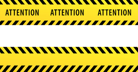 Warning tapes set for construction and crime. Vector illustaration