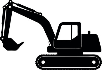 excavator loader excavator silhouette