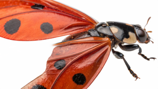 ladybug, isolated transparent background - Powered by Adobe