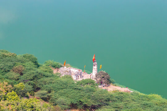 Hindu Temple by the Green Lonar Lake
