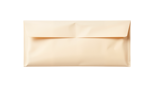 Wet envelope on isolated, transparent background, no background  