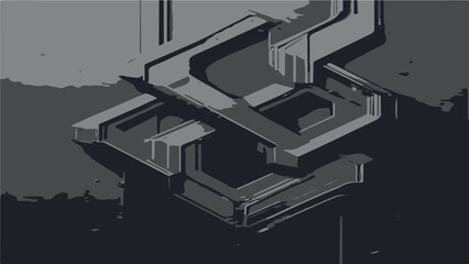 Abstract Carbon Fiber Art