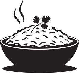 Biryani Plate, Food Silhouette
