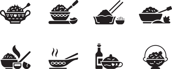 Biryani Plate, Food Silhouette