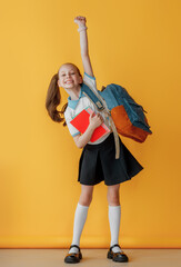 girl is ready to back to school