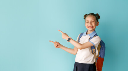 girl is ready to back to school