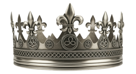 Isolated Silver Crown