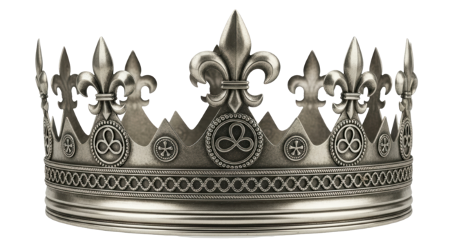 Isolated Silver Crown