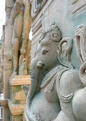 Lord Ganesh statue closeup view