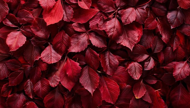 autumn background of leaves dark red texture