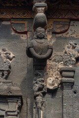 Ancient Indian Pillar Bracket Figure