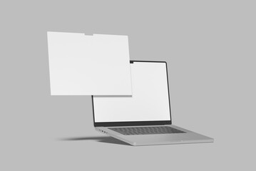 Laptop Screen Website blank Mock Up	