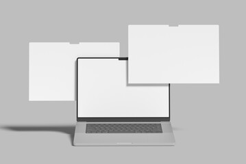 Laptop Screen Website blank Mock Up	