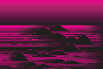 New web and hill background template