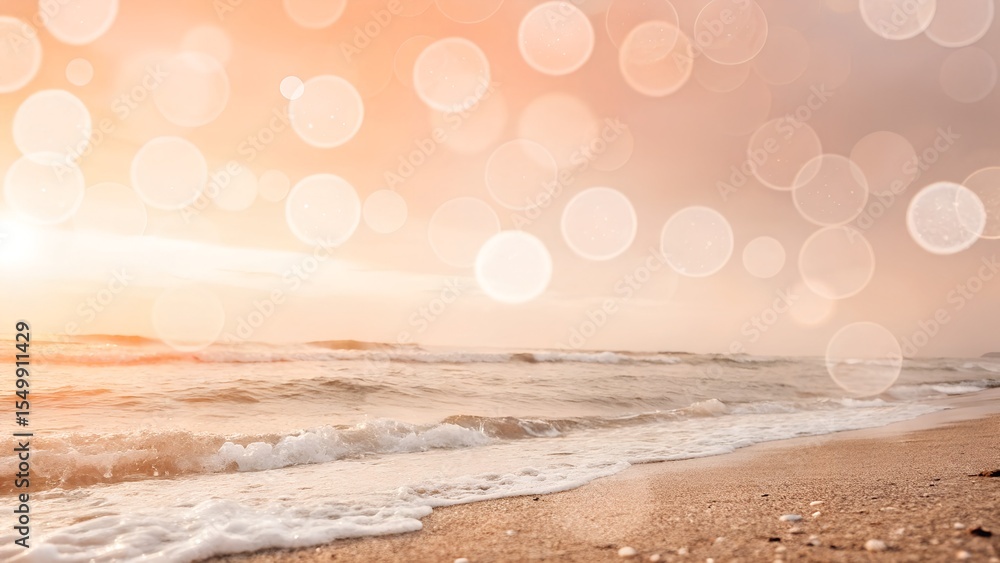 Poster minimalist soft gradient with peach tones