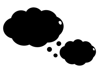 vector black speech bubble