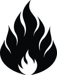 Fire flam vector, Fire flam silhouette vector, Fire flam icon design